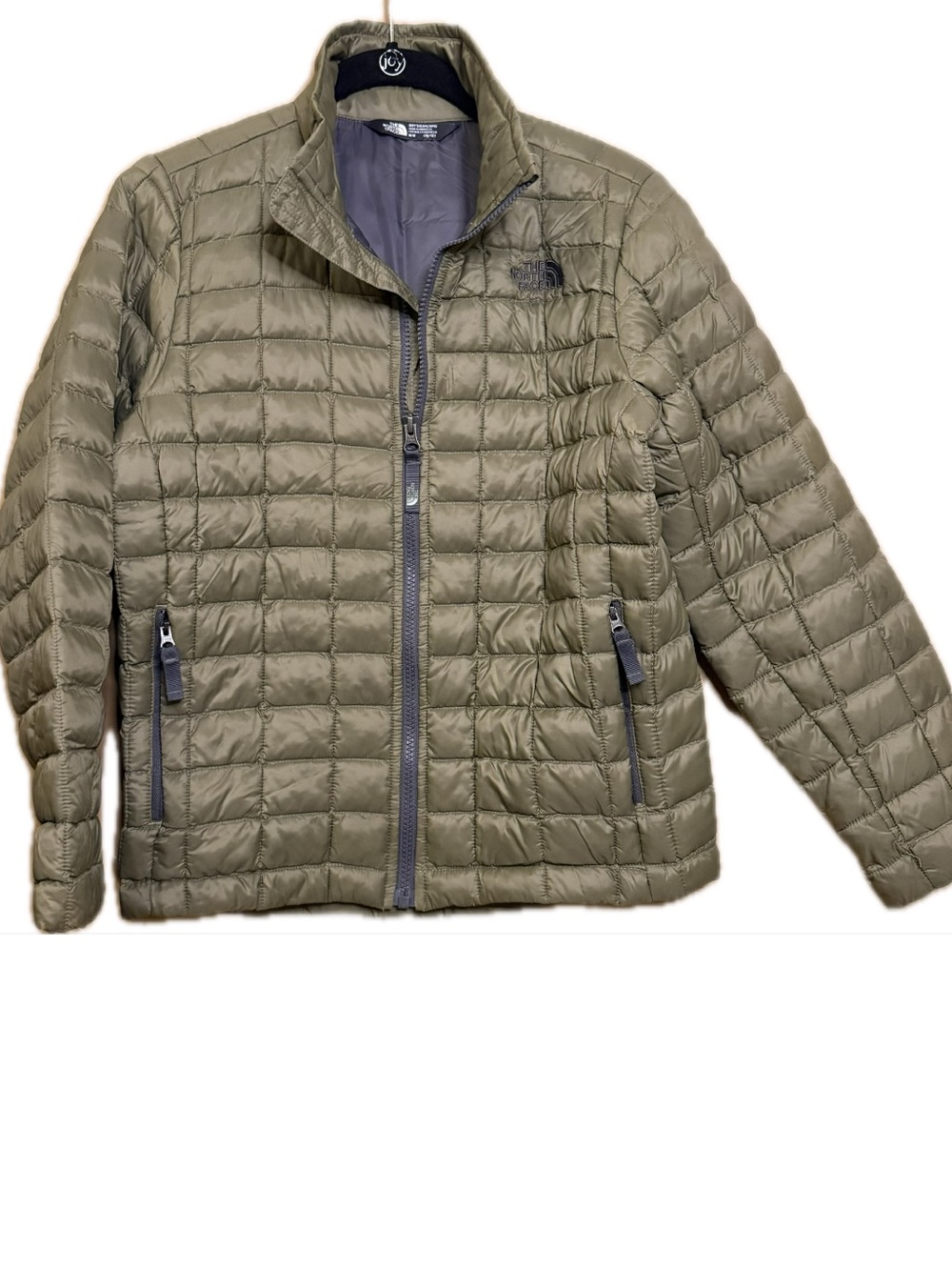 The North Face Kids Boys Olive Green ThermoBall Eco Jacket Large 10/12